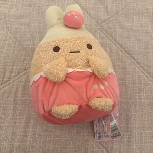 San-X Sumikkogurashi Tapioca 9 Inch Strawberry Bunny Plush Toy